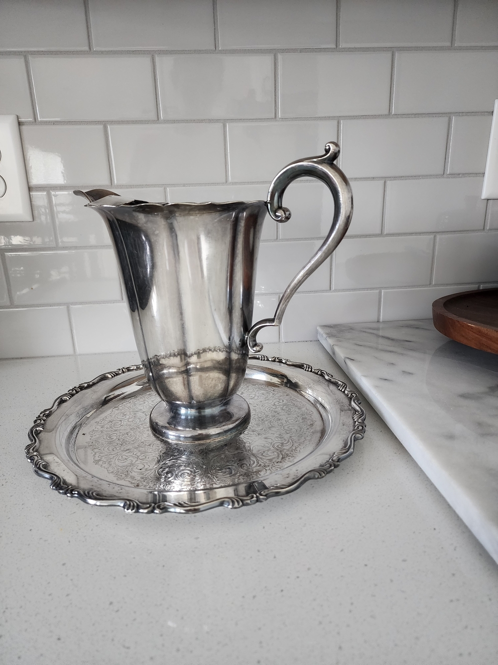 Early American Silver Pitcher
